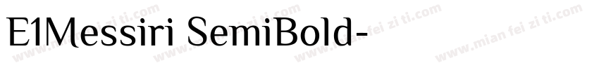 E1Messiri SemiBold字体转换